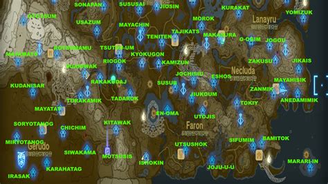 shrines tears of the kingdom map|where are all the shrines in totk.